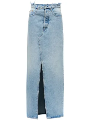 MM6 Maison Margiela デニムスカート | ブルー | FARFETCH JP
