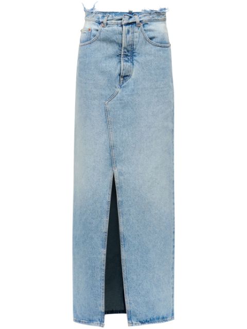 MM6 Maison Margiela slit denim maxi-skirt Women