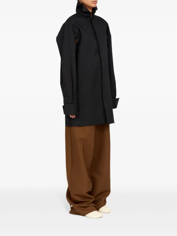 c*h様 MM6 MM6 Maison Margiela - Cotton full zip hoodie black - The Corner