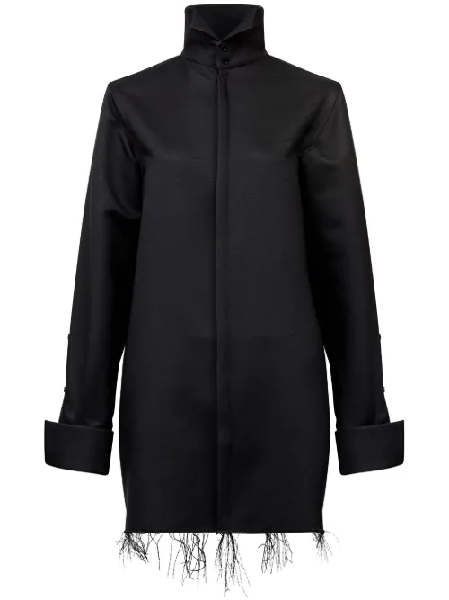 Chemise frangée à col montant - MM6 Maison Margiela - Modalova