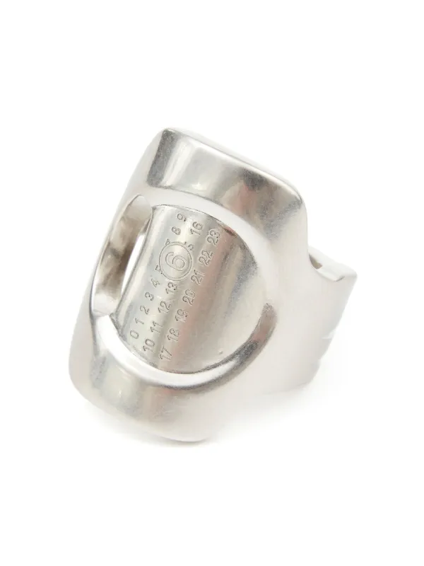 【MM6 Maison Margiela】Engraved Number Logo Ring Silver 16835337_33413473_600.jpg
