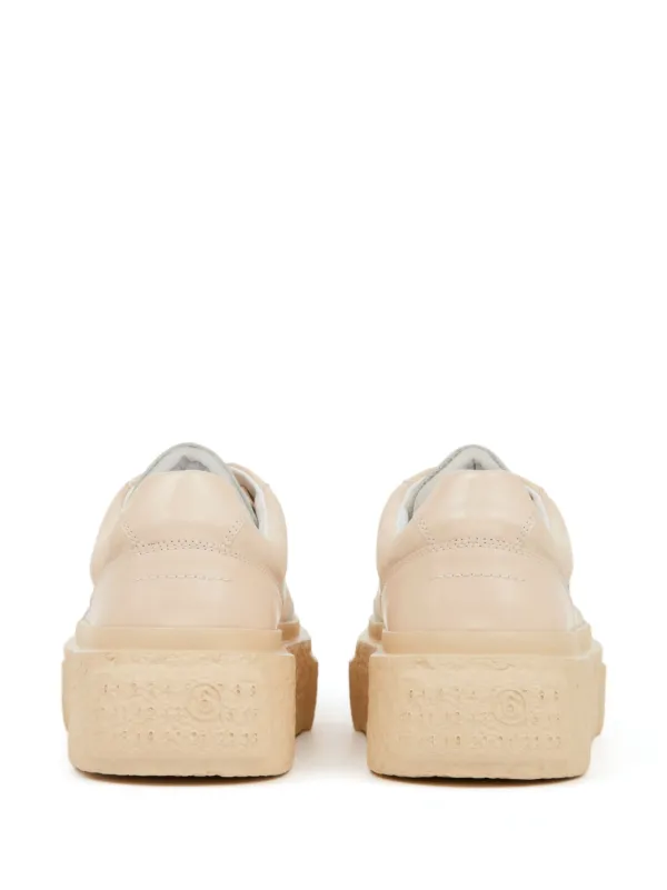 MM6 Maison Margiela ナンバーモチーフ レザースニーカー