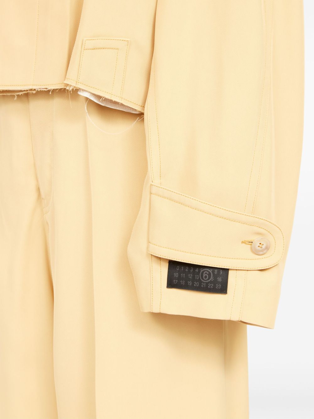 MM6 Maison Margiela logo-patch oversized jacket Women