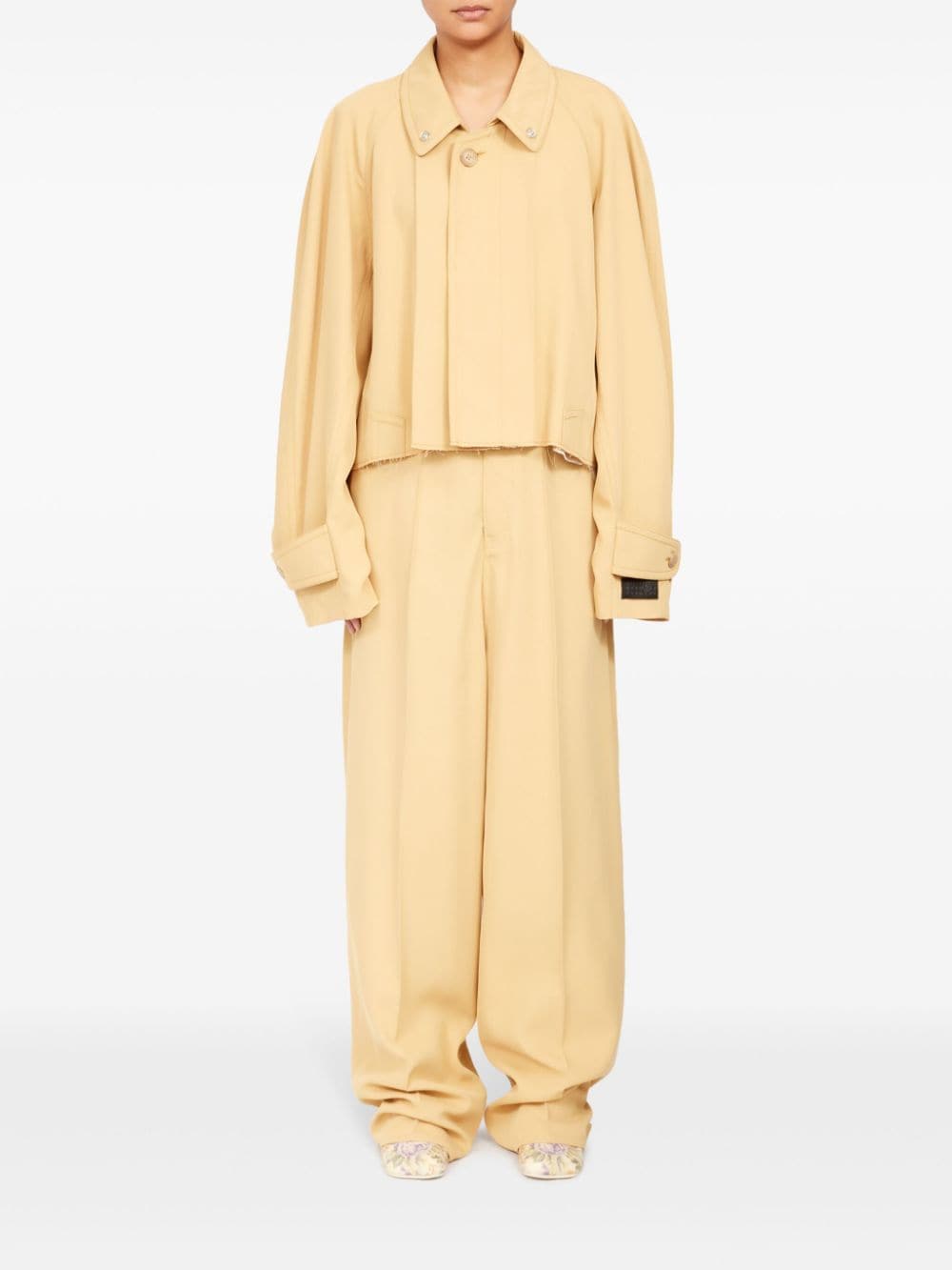 MM6 Maison Margiela Oversized jack - Geel