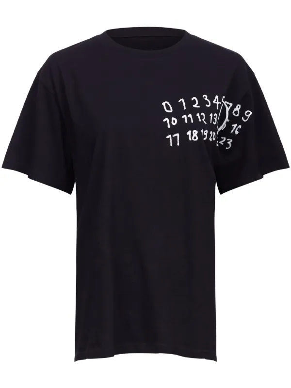 【メーカー公式ショップ】 ロゴ Margiela Maison MM6 Tシャツ JP FARFETCH | ブラック | トップス