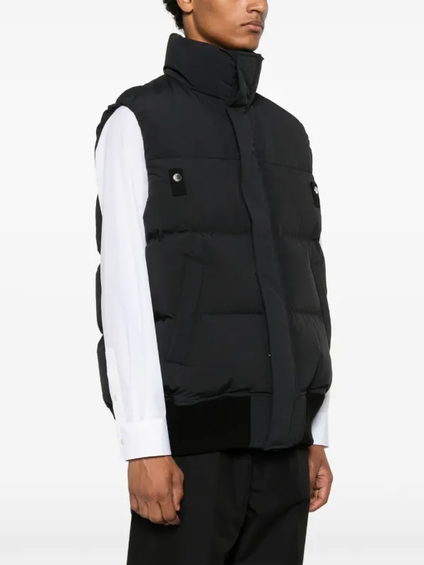 sacai ツイードジレ Sacai Quilted Gilet | Black | FARFETCH PL