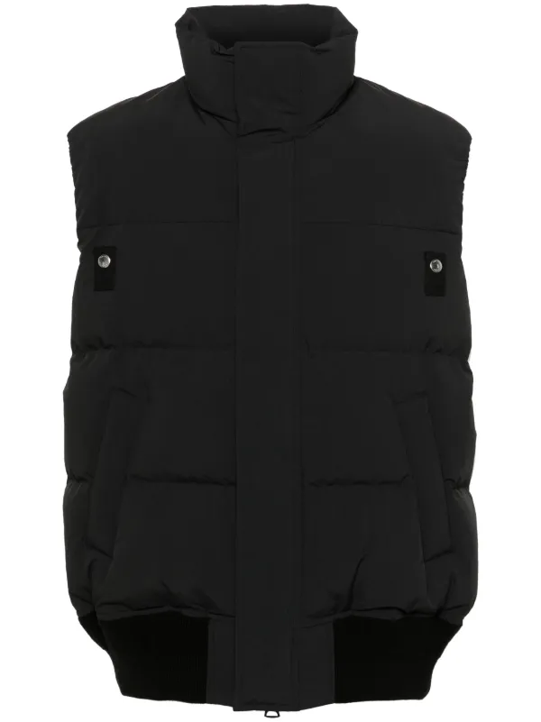 SACAI サカイ キルティングダウンベスト Sacai キルティング ベスト | ブラック | FARFETCH JP