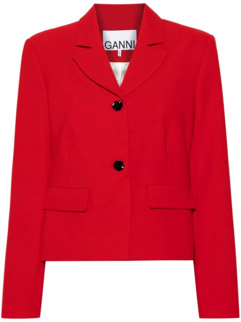 GANNI single-breasted blazer Women