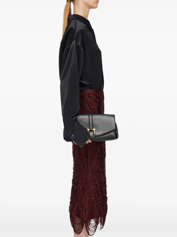 Salvatore Ferragamo ブラッショルダーバッグ Ferragamo フラップ ショルダーバッグ | ブラック | FARFETCH JP