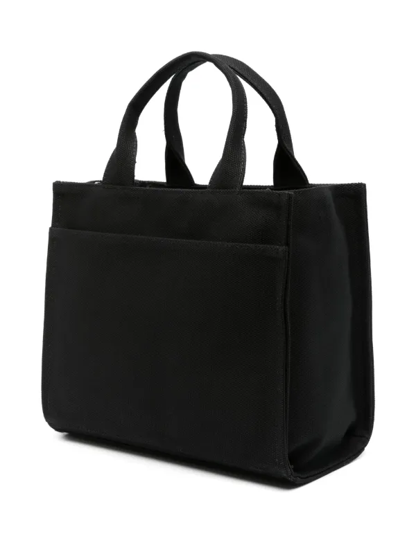 DKNY Medium Hadlee Canvas Tote Bag Black FARFETCH CA