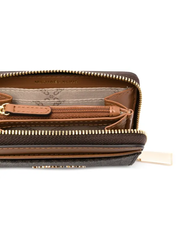 Michael Michael Kors Jet Set Wallet Brown FARFETCH AU