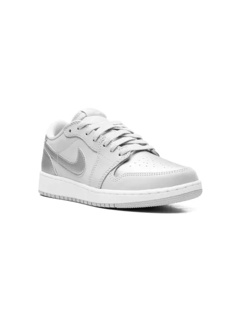 Jordan Kids Jordan 1 Low OG "Metallic Silver" sneakers
