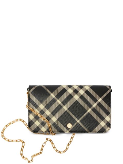 Burberry mini check-print crossbody bag Women