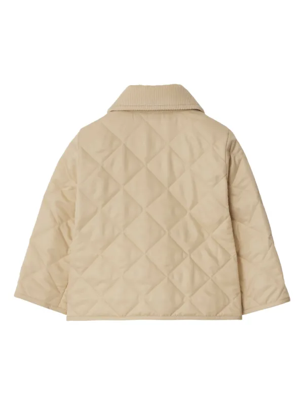 Burberry Kids キルティング ジャケット | ニュートラル | FARFETCH JP
