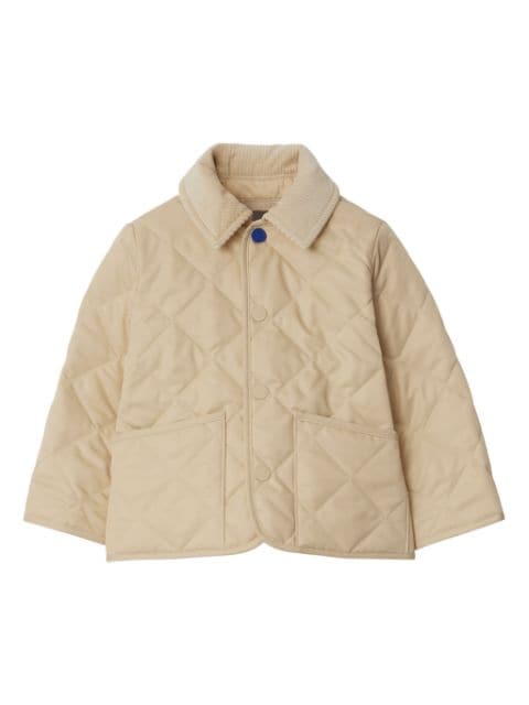 Burberry Kids diamond-quilted padded jacket