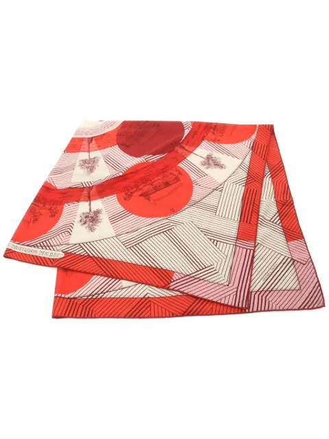 Hermes 2000s Jeu des Omnibus Remix cashmere scarf Women