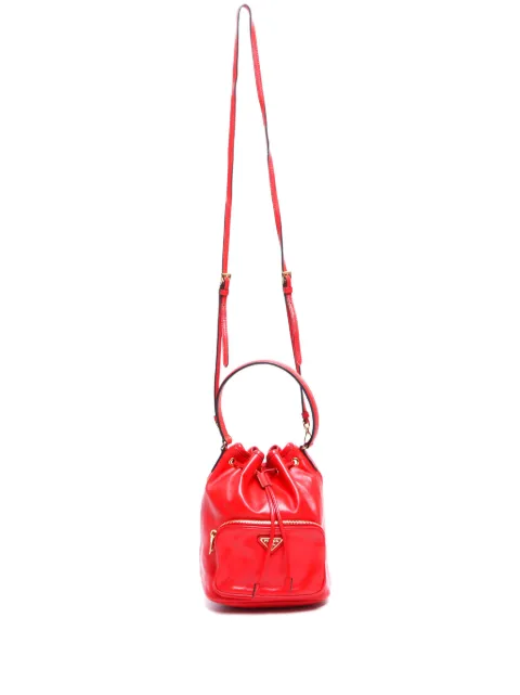 Prada Pre-Owned Duet leather bucket bag