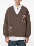 A BATHING APE® College Badges button cardigan - Brown