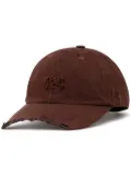 424 logo-embroidered baseball cap - Brown