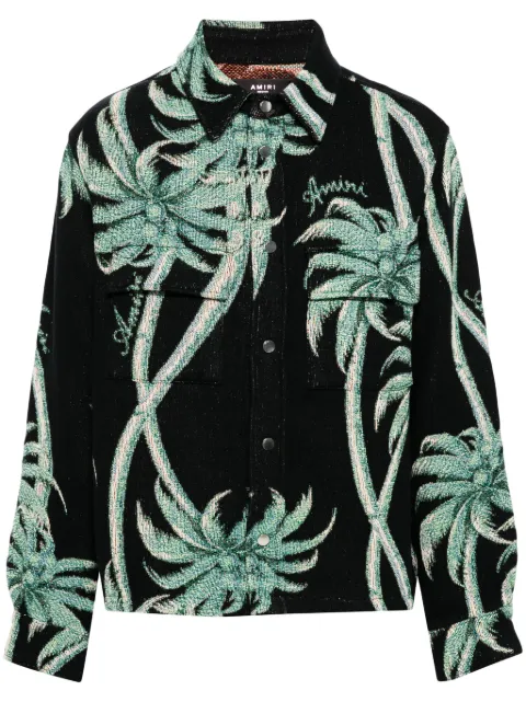 AMIRI sobrecamisa Twisted Palms Tapestry