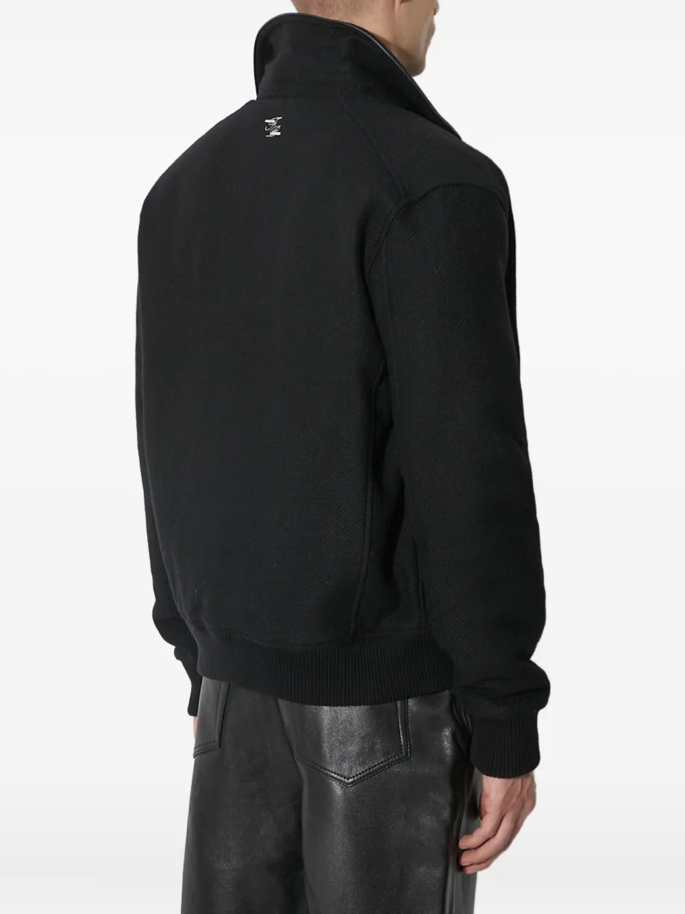 Filling Pieces Jack met borduurwerk en rits 1861 BLACK