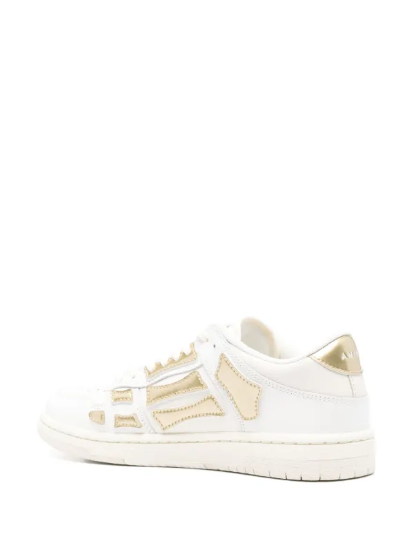 AMIRI パッチディテールスニーカー AMIRI パッチディテール レザースニーカー | ホワイト | FARFETCH JP