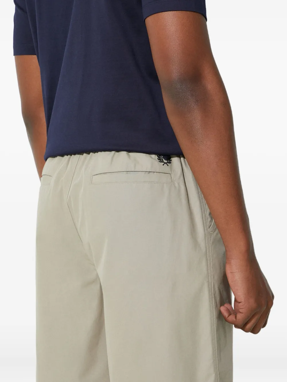Fred Perry embroidered cotton poplin shorts | Bermuda Shorts | Image 2