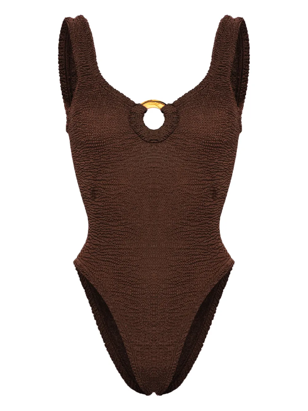 Hunza G Womens Black Celine Plunge-neck Swimsuit In Black