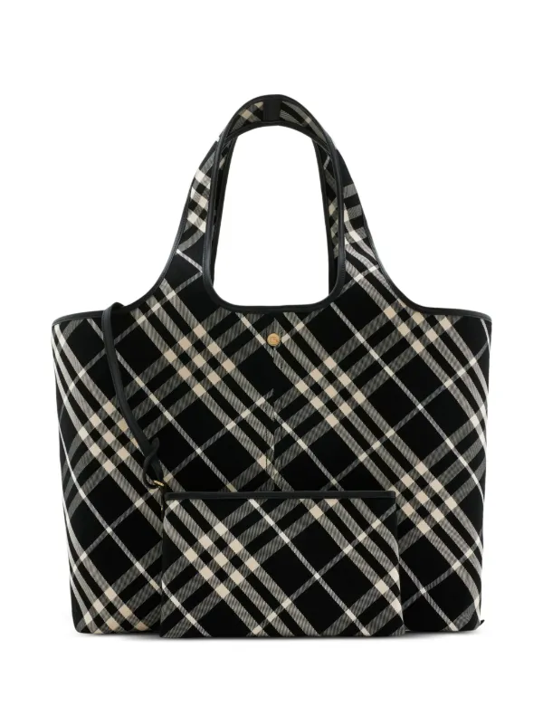Burberry ヴィンテージチェック ハンドバッグ | ブラック | FARFETCH JP