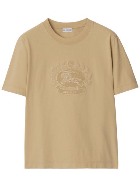 Affordable Burberry logo-embroidered cotton T-shirt Women