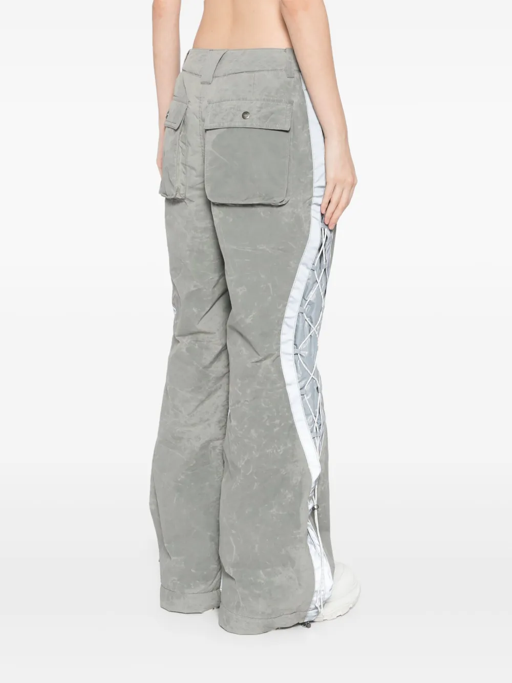 Andersson Bell Crack wijde broek met veters Grijs