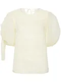 Cecilie Bahnsen Fanchette top - Yellow