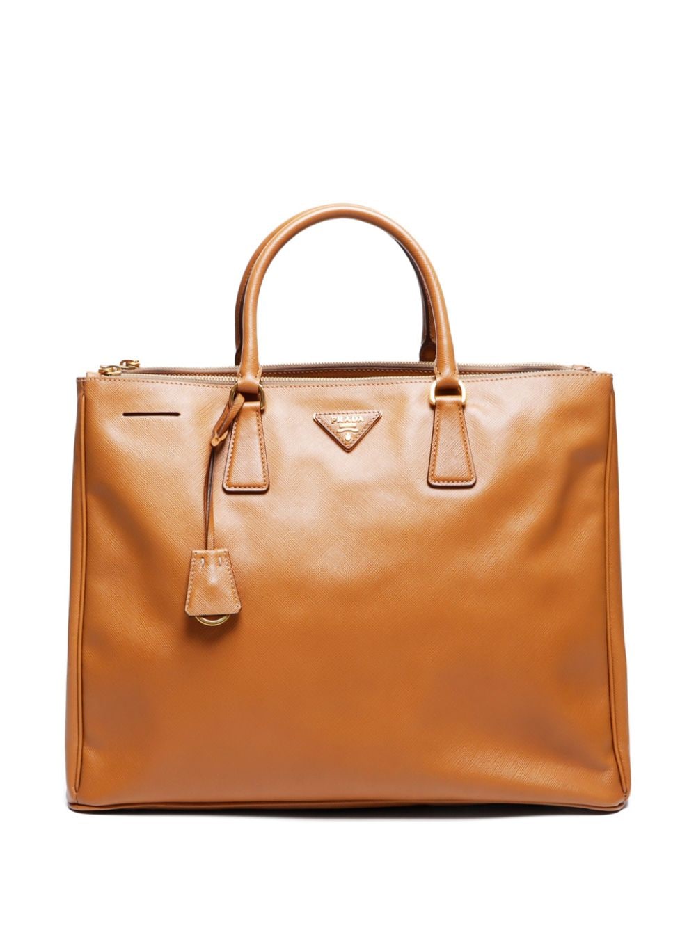 Pre-owned Prada Large Galleria Leather Tote Bag In Brown