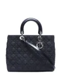 Christian Dior Pre-Owned large Cannage Lady Dior two-way handbag - Black