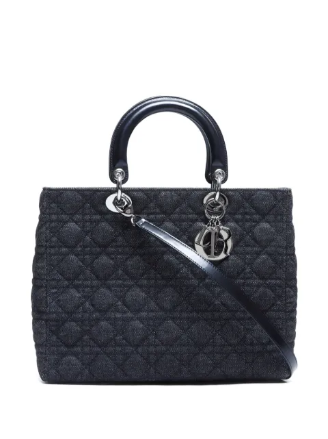 Christian Dior Pre-Owned large Cannage Lady Dior two-way handbag