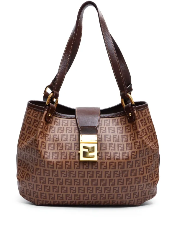 Fendi Pre-Owned Zucchino Tote Bag | Brown | FARFETCH IN