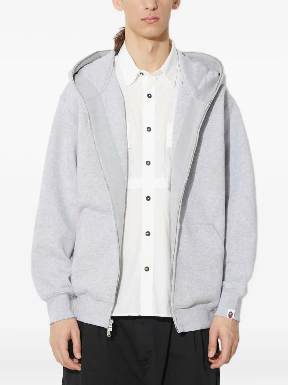 A BATHING APE® zip-up hoodie | gris | Image 1