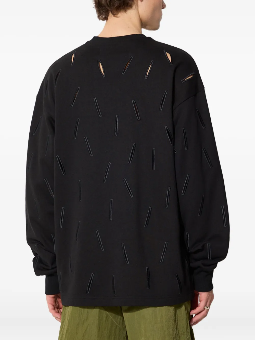  A.a. Spectrum Cut-out Detail Sweatshirt - Black 