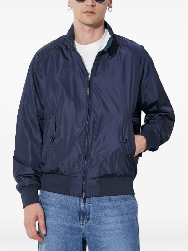 BARACUTA ネイビーブルー ボンバージャケット Baracuta Reversible Bomber Jacket | Blue | FARFETCH OM