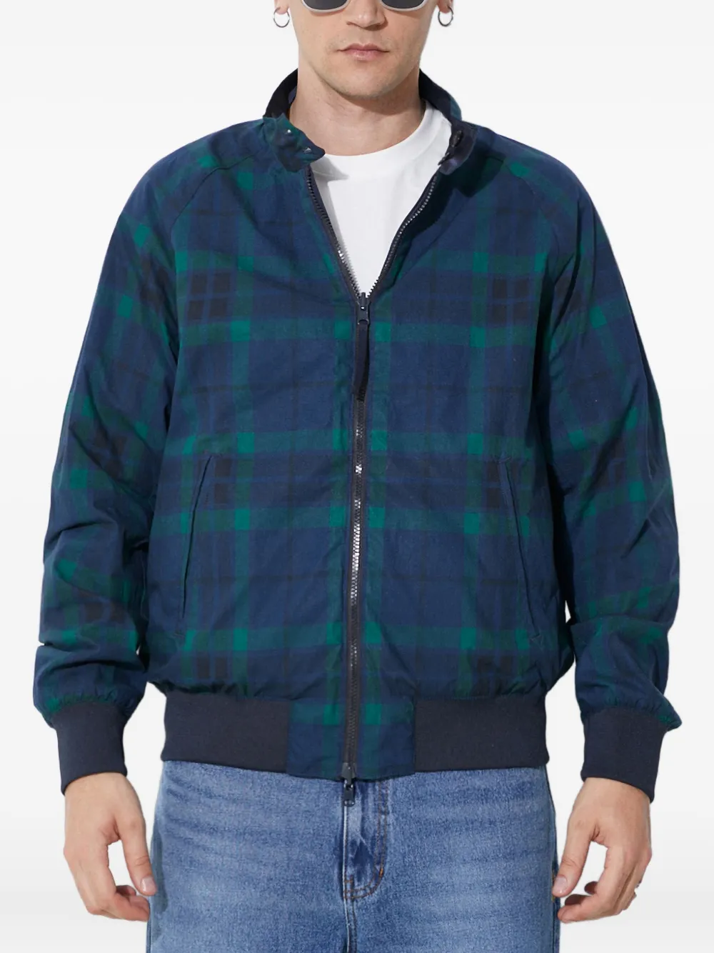 Baracuta リバーシブル ボンバージャケット - ブルー Baracuta リバーシブル ボンバージャケット - ブルー
