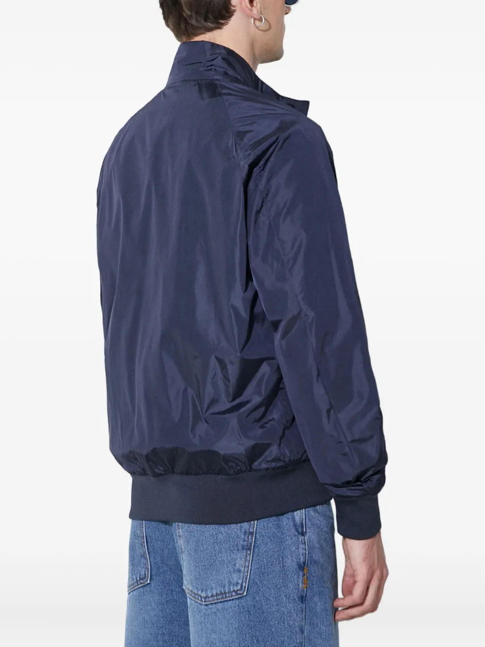 Baracuta Reversible Bomber Jacket In Blue