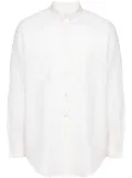 Drôle De Monsieur La Chemise Oxford cotton shirt - White