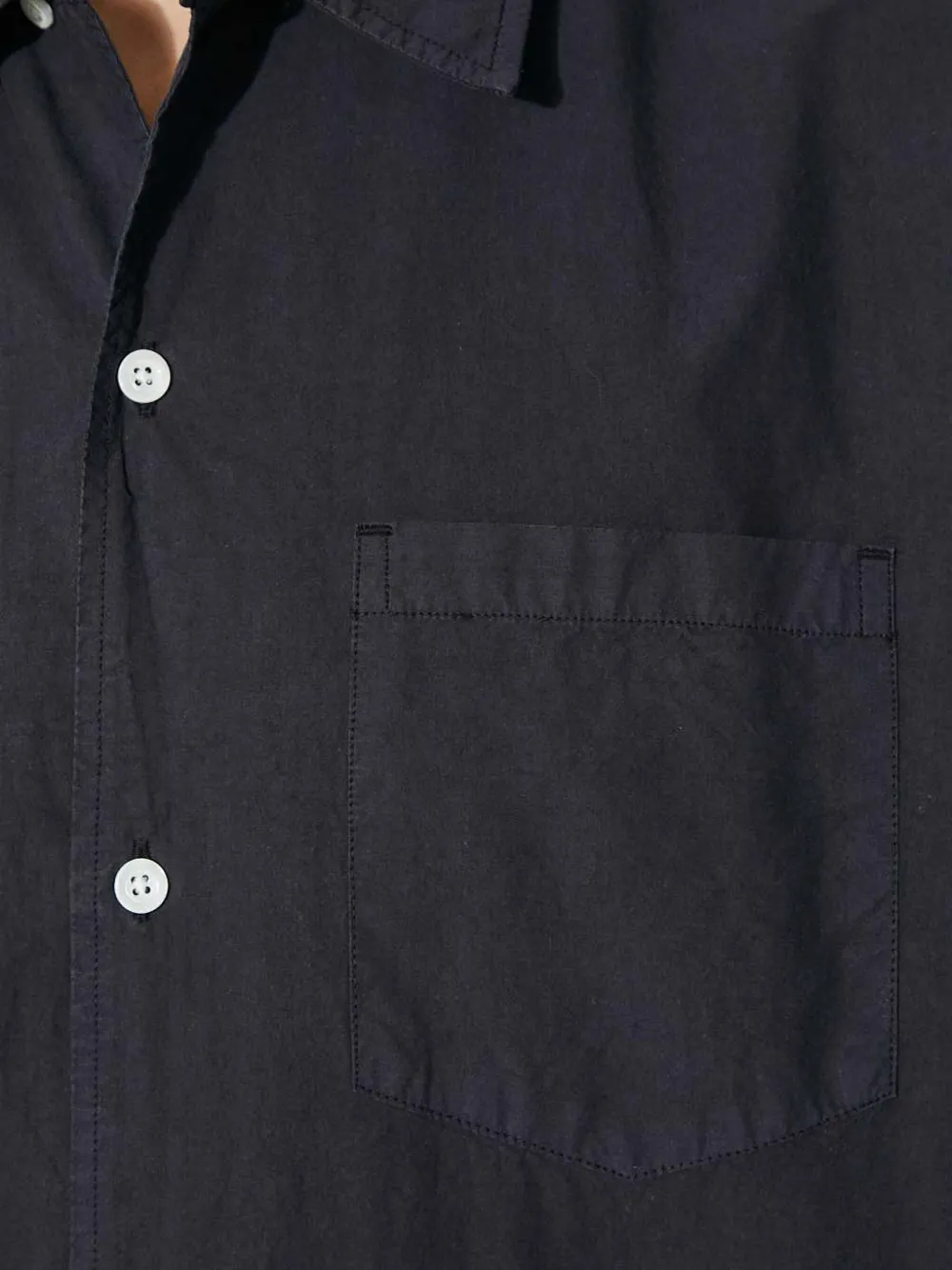 Norse Projects Carsten overhemd met korte mouwen en zak Blauw