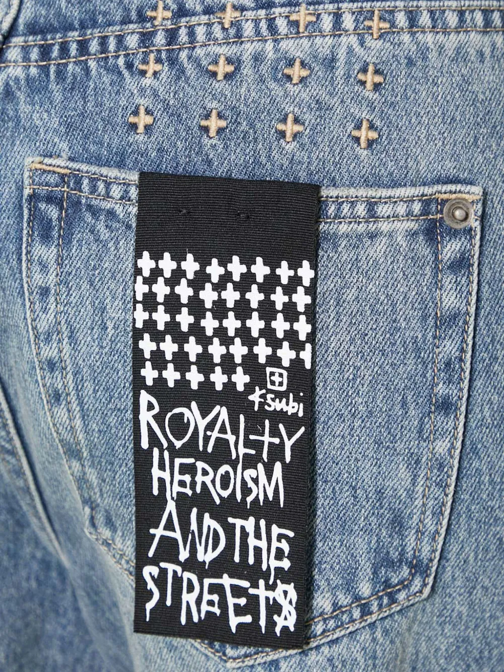Ksubi Playback Flipped Overkast Jeans In Blue