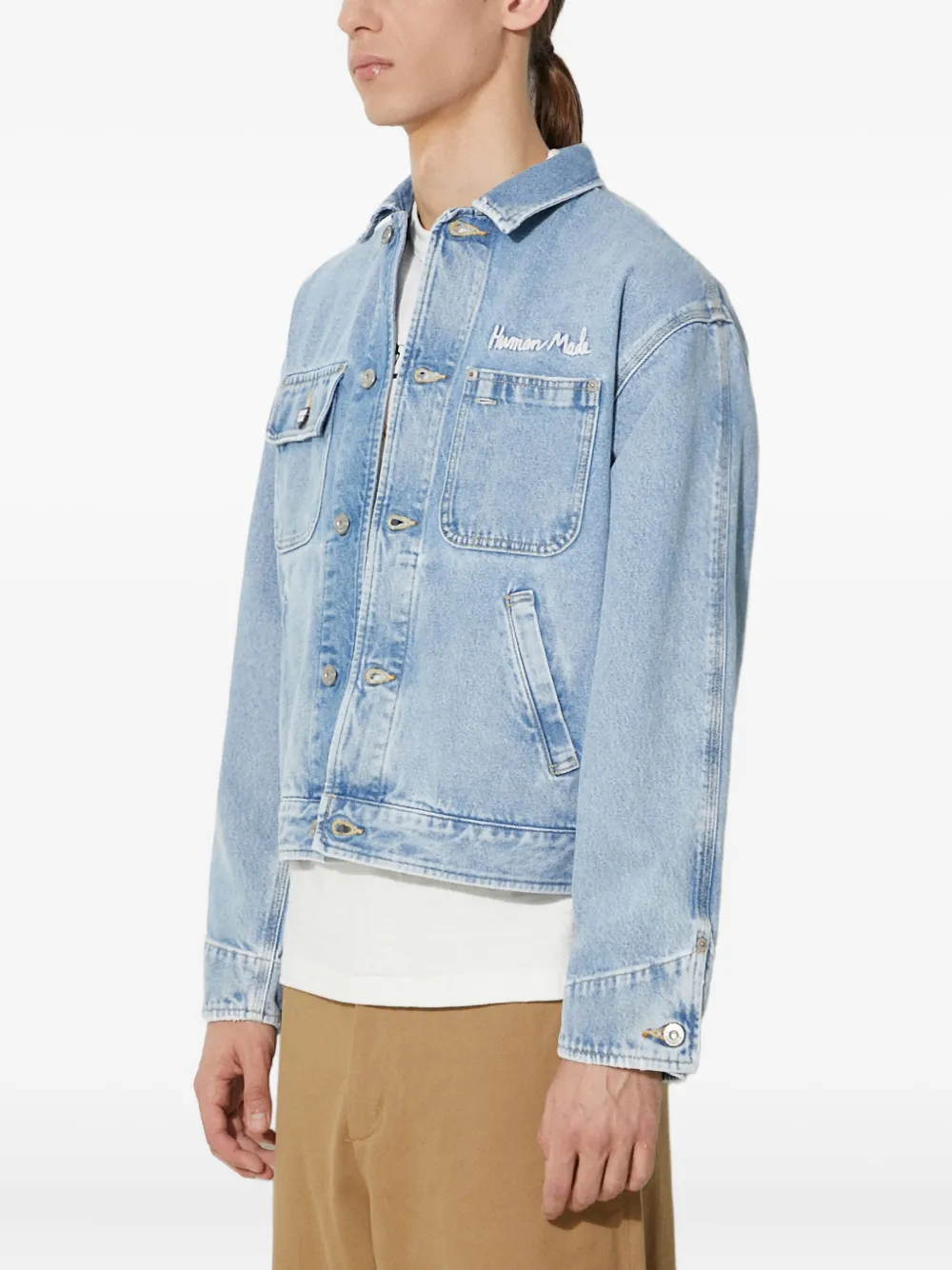 Human Made Denim jack Blauw