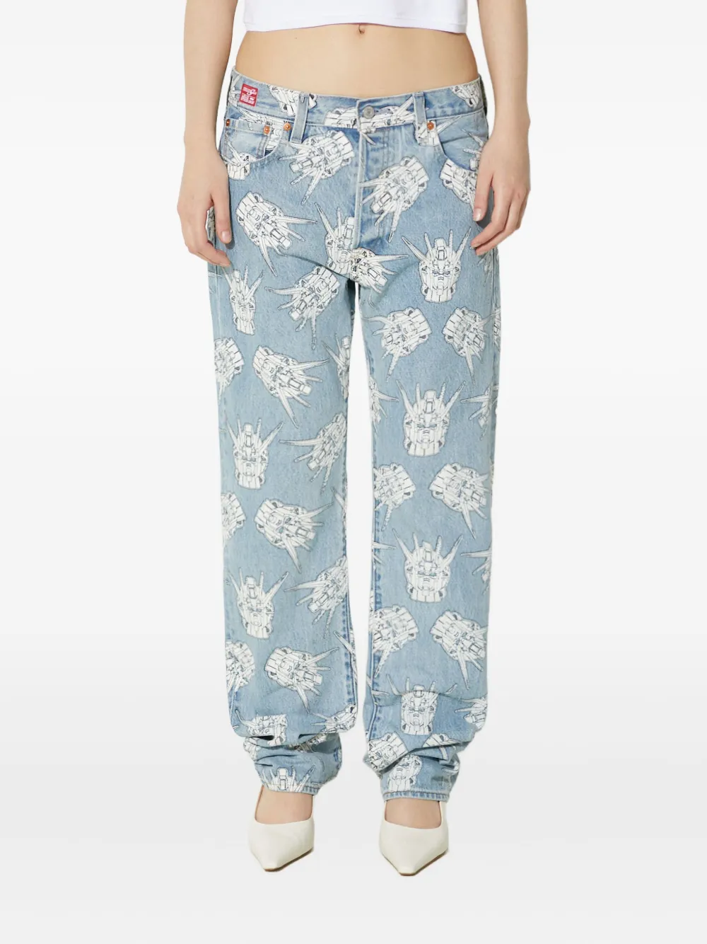 Levi's X Gundam Seed '93 501® Printed Jeans In Blue