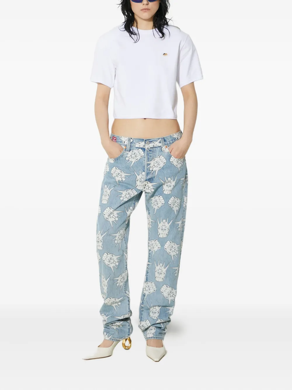 Levi's X Gundam Seed '93 501® Printed Jeans In Blue