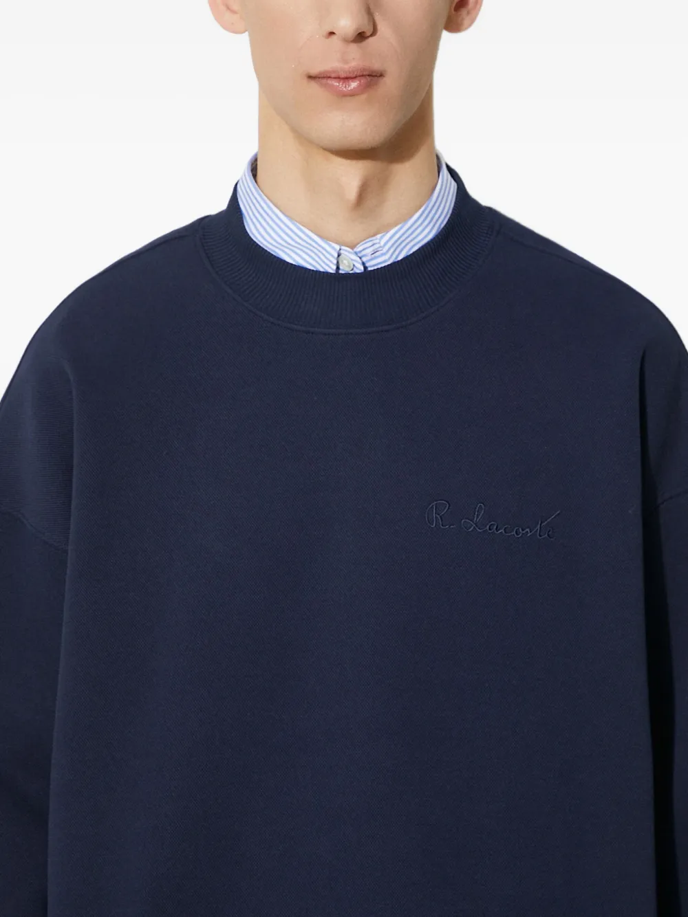 Lacoste Sweater met ronde hals Blauw