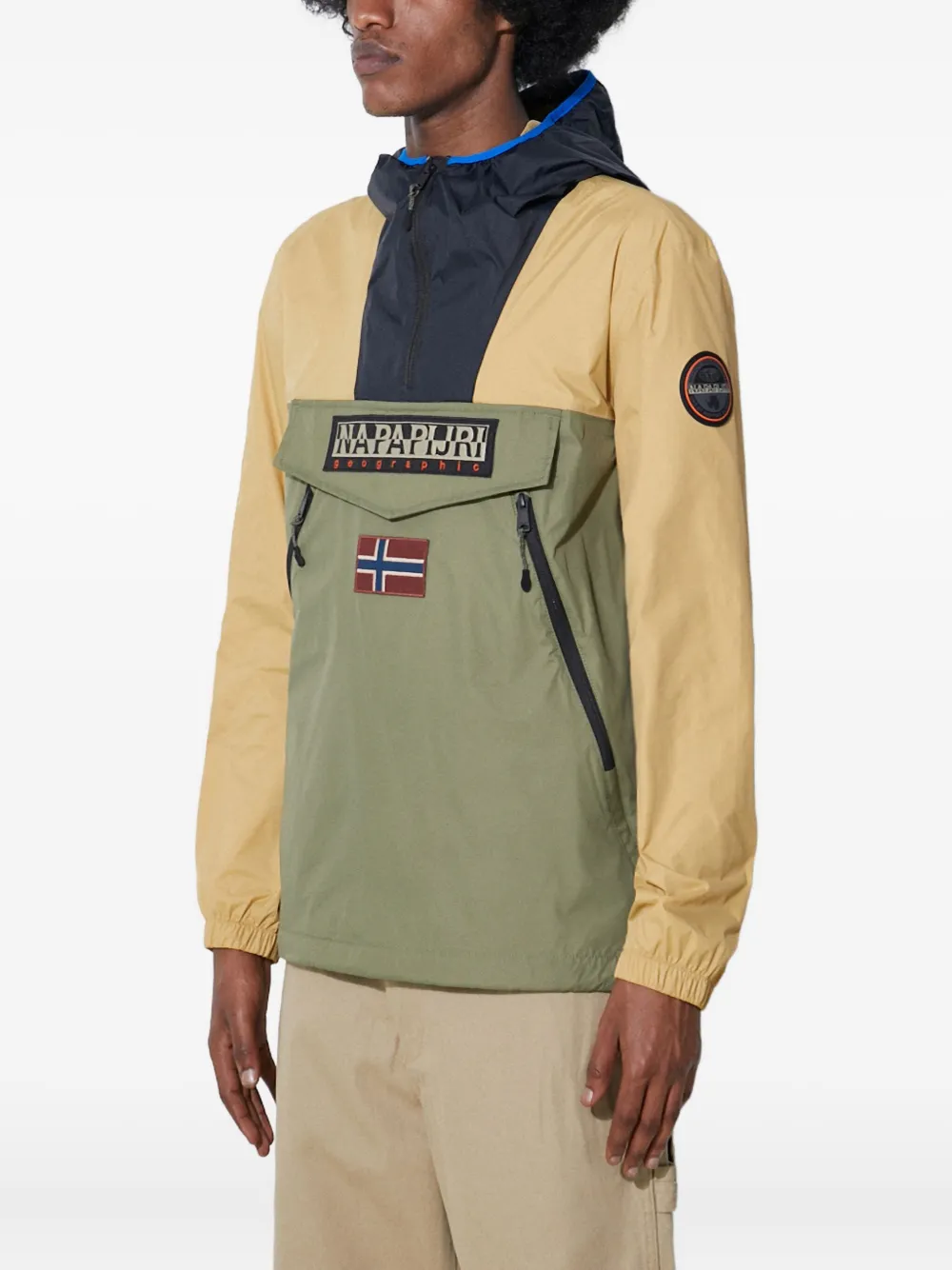 Napapijri Rainforest Wb Pkt V2 jack met capuchon en rits Groen