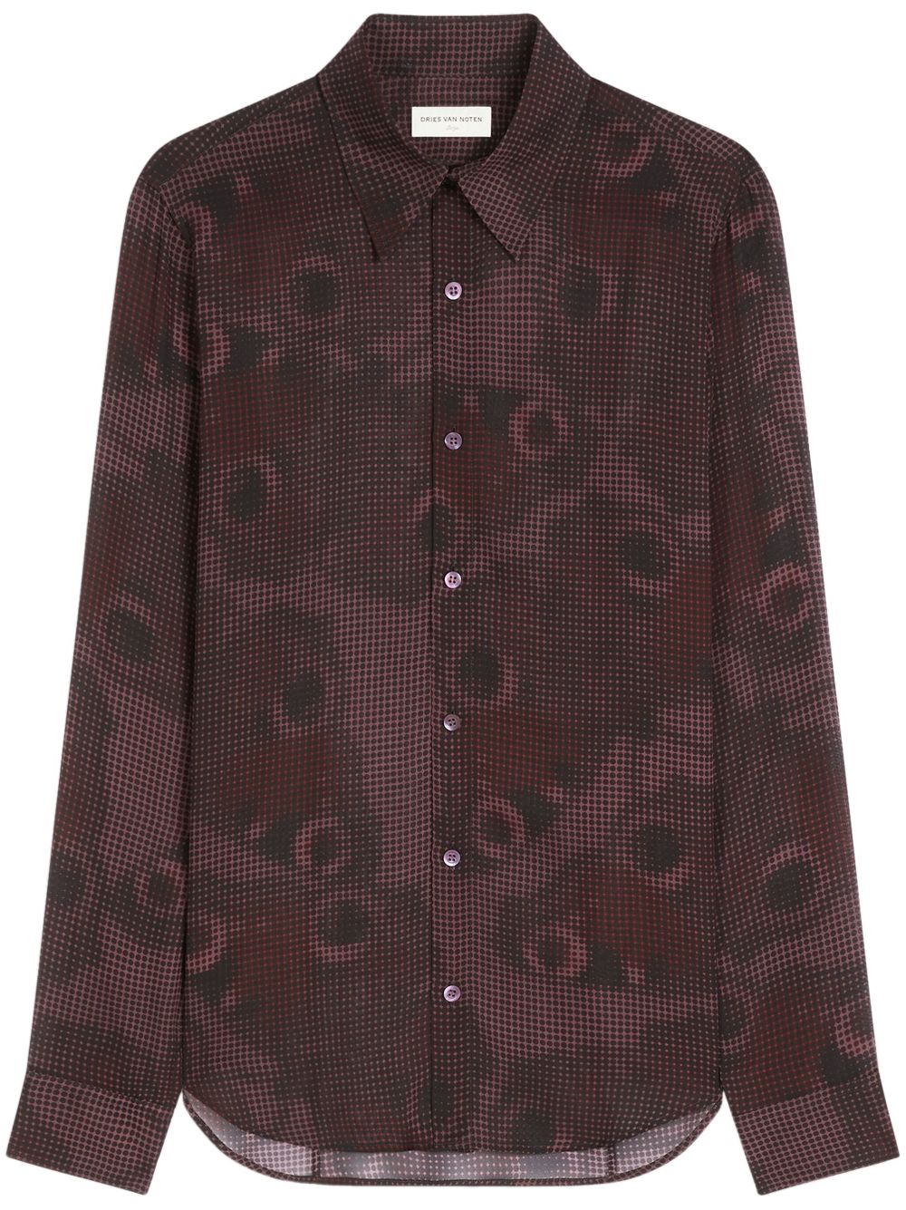 DRIES VAN NOTEN Printed Shirt - Red